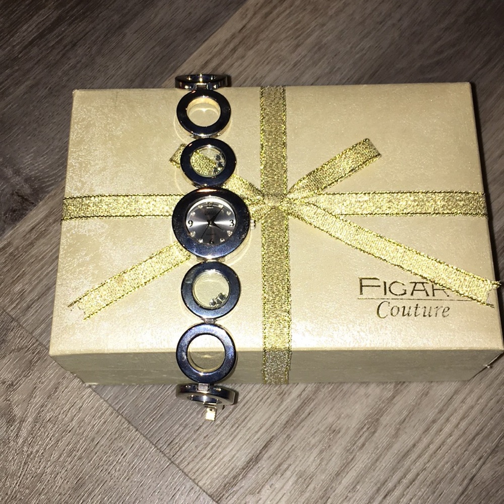 Figaro Couture Silver Watch